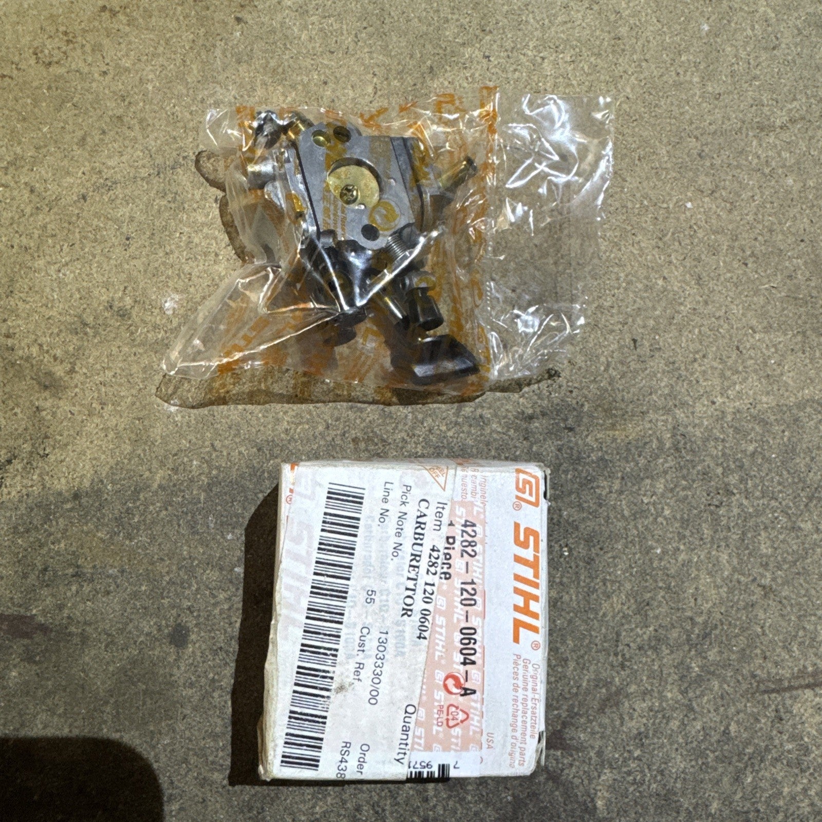GENUINE STIHL CARB BRAND NEW 4282-120-0604-A