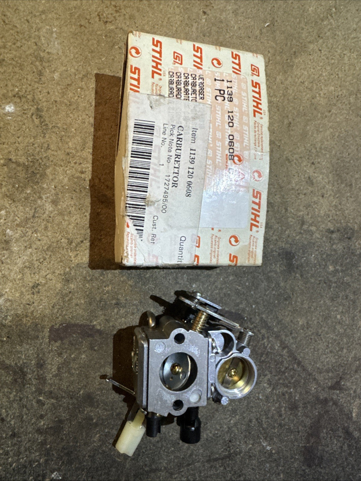Brand New Genuine STIHL carb (1139-120-0608)